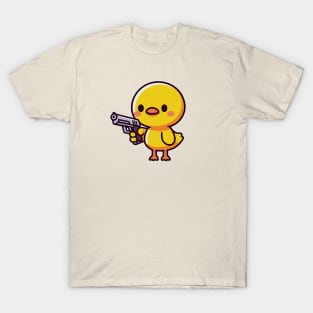 cute duck with a gun T-Shirt